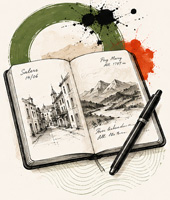 Carnet croquis de voyages