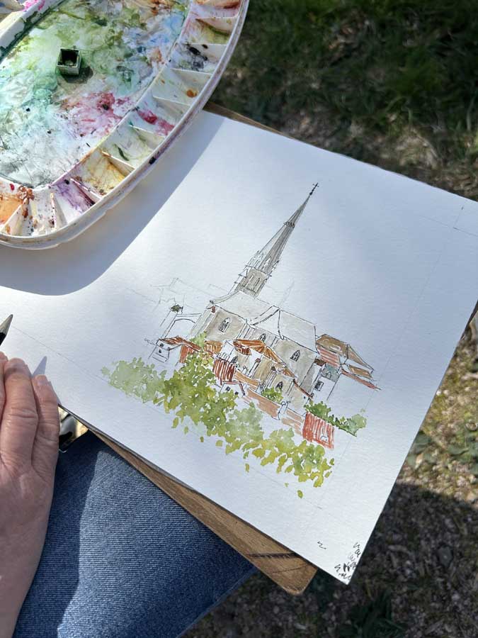 Croquis urbain Eglise